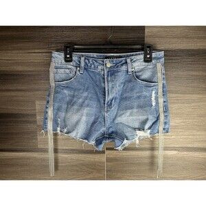 Akira Denim Shorts Size Large Blue Festival‎ Clubbing